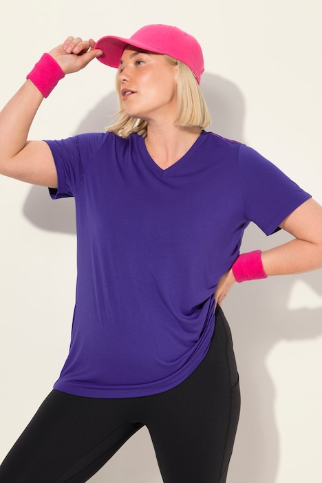 Funktionsshirt, antibakteriell, V-Ausschnitt, Halbarm