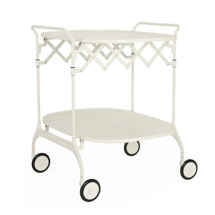 Kartell - Gastone Servierwagen, monochrom weiss matt