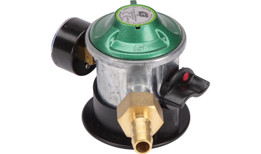 Gasregulator m/manometer Flaskegas 10mm