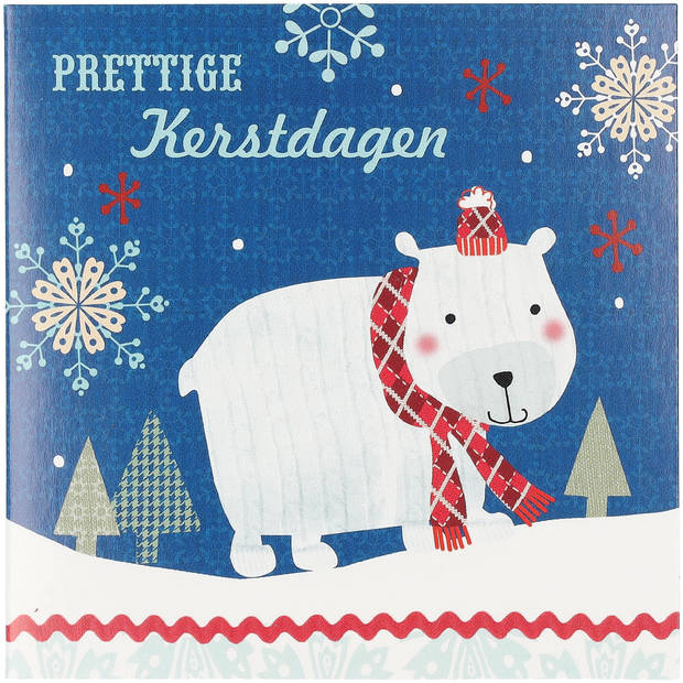 Mini Kerstkaarten vierkant in doosje 30st