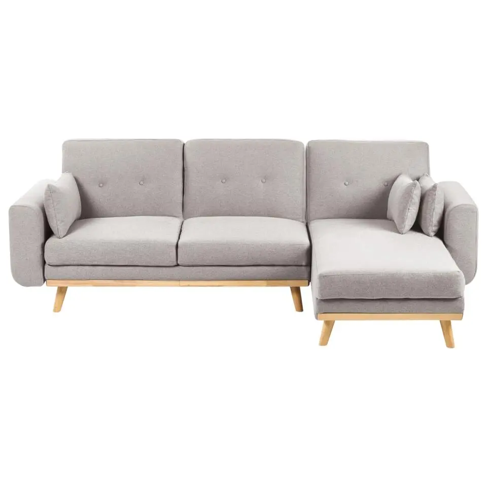 KAARINA - Hoekbank - Grijs - Linkszijdig - Polyester
