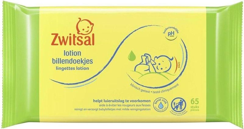 Zwitsal - Billendoekjes Lotion - 12 x 65 - 780 babydoekjes