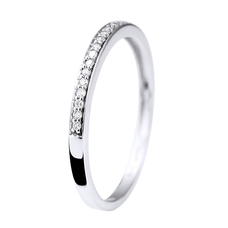 Alliance fine Diamants 0,120 Cts Joaillerie Or Blanc