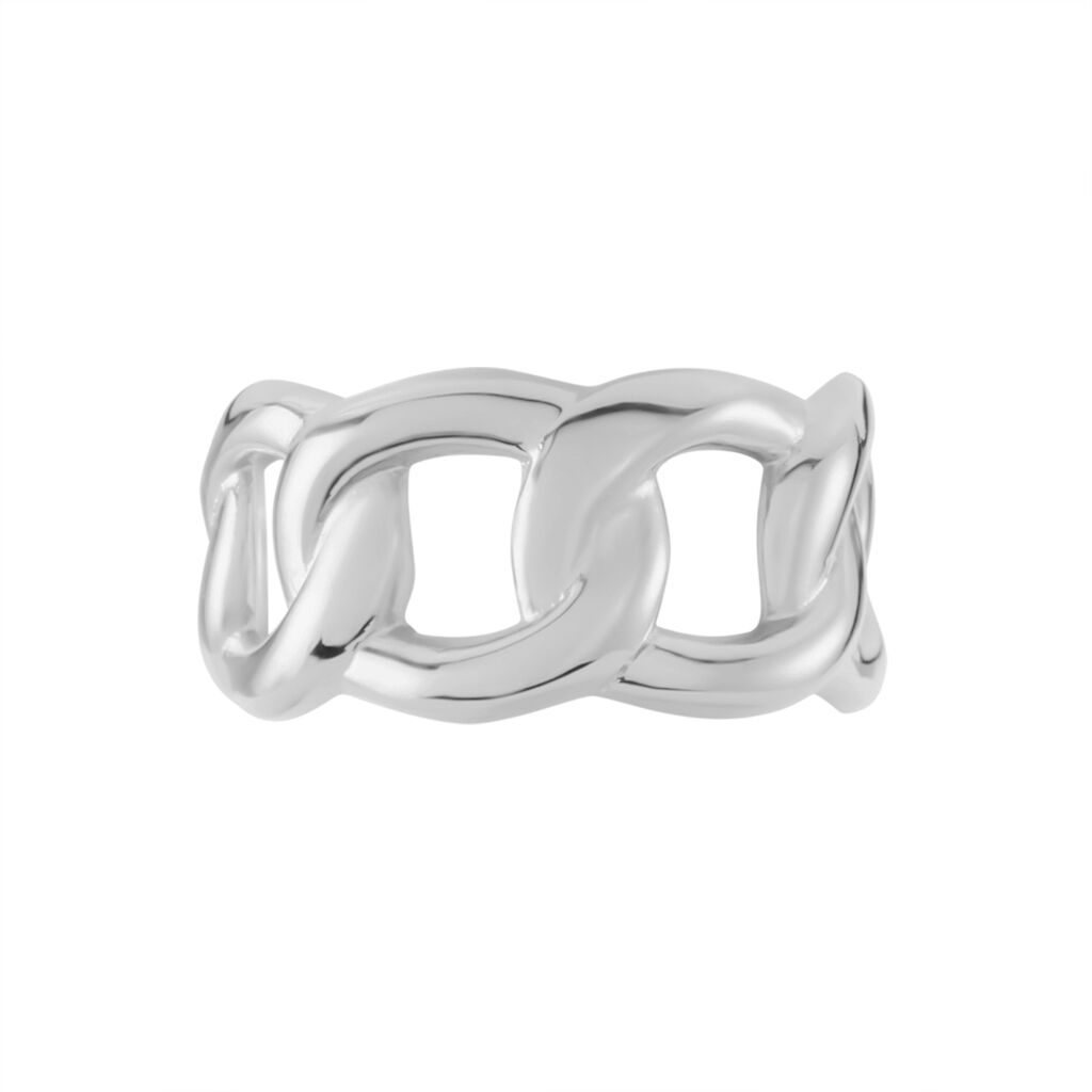Bague Aissata Acier Blanc