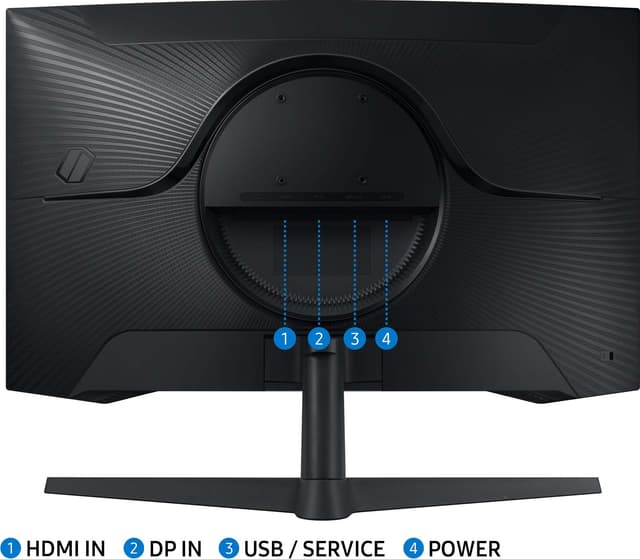 Samsung Odyssey G55C LS27CG552EUXEN 27” buet VA gaming-skærm