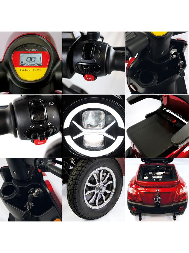 Elektro-Quad mit Lithium Batterie und 95 km Reichweite, 1000 W