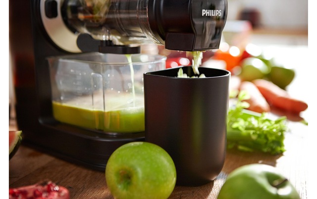 Philips Slow Juicer »Juicer Viva Collection HR1889/70 Schwarz/Silber« 150 W