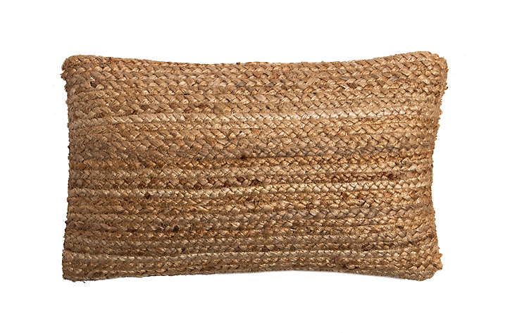 Coussin jute naturel Deco&Co L.50 x l.30 cm