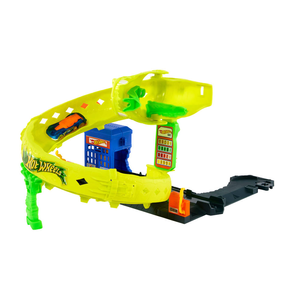 Hot Wheels City kronkelende slang in de aanval speelset