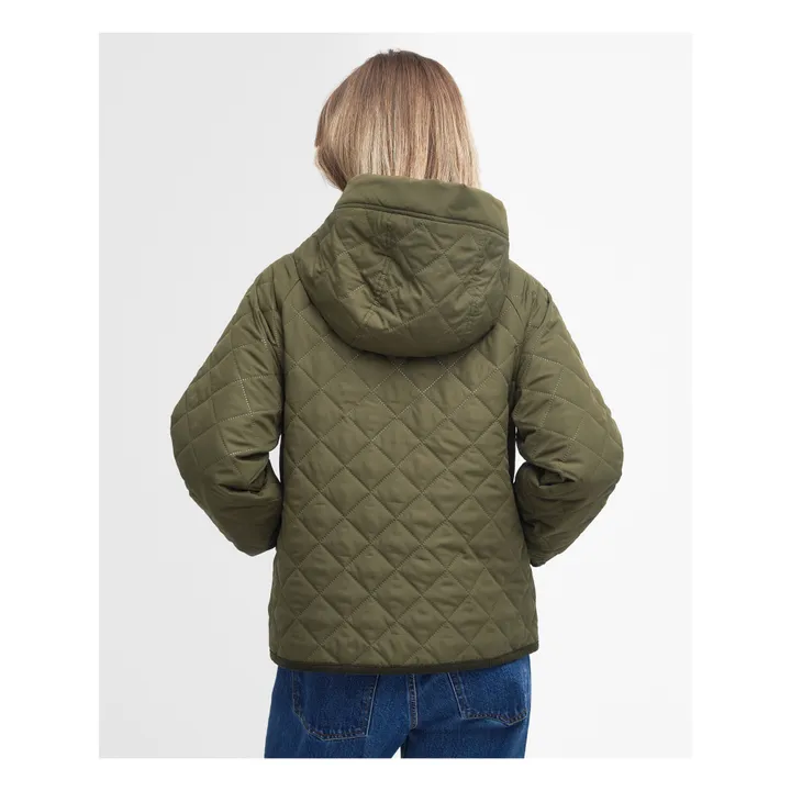 Barbour Veste à Capuche Matelassée Glamis | Vert kaki