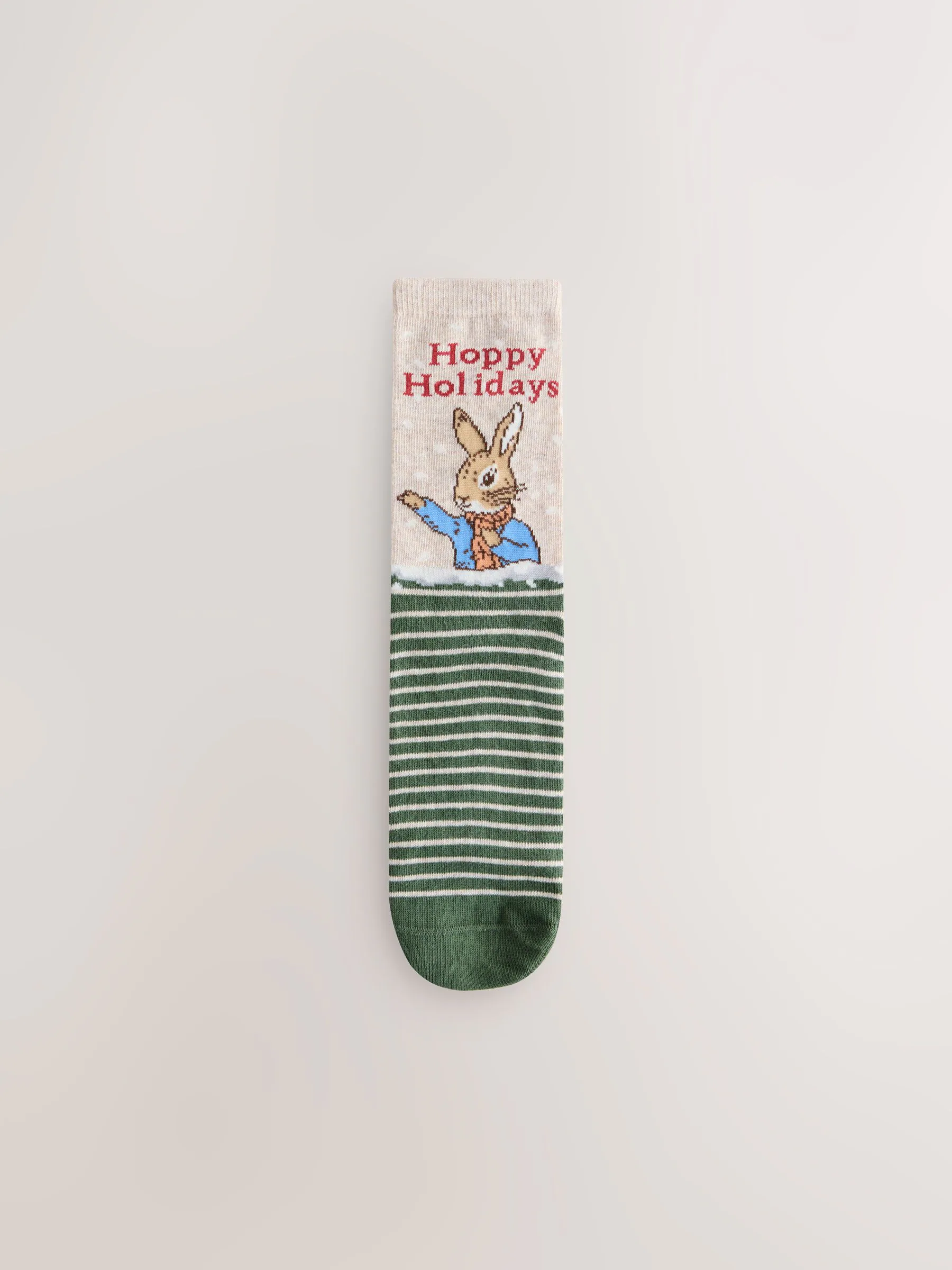 Peter Rabbit License - 4 paar enkelsokken met kerstmotief