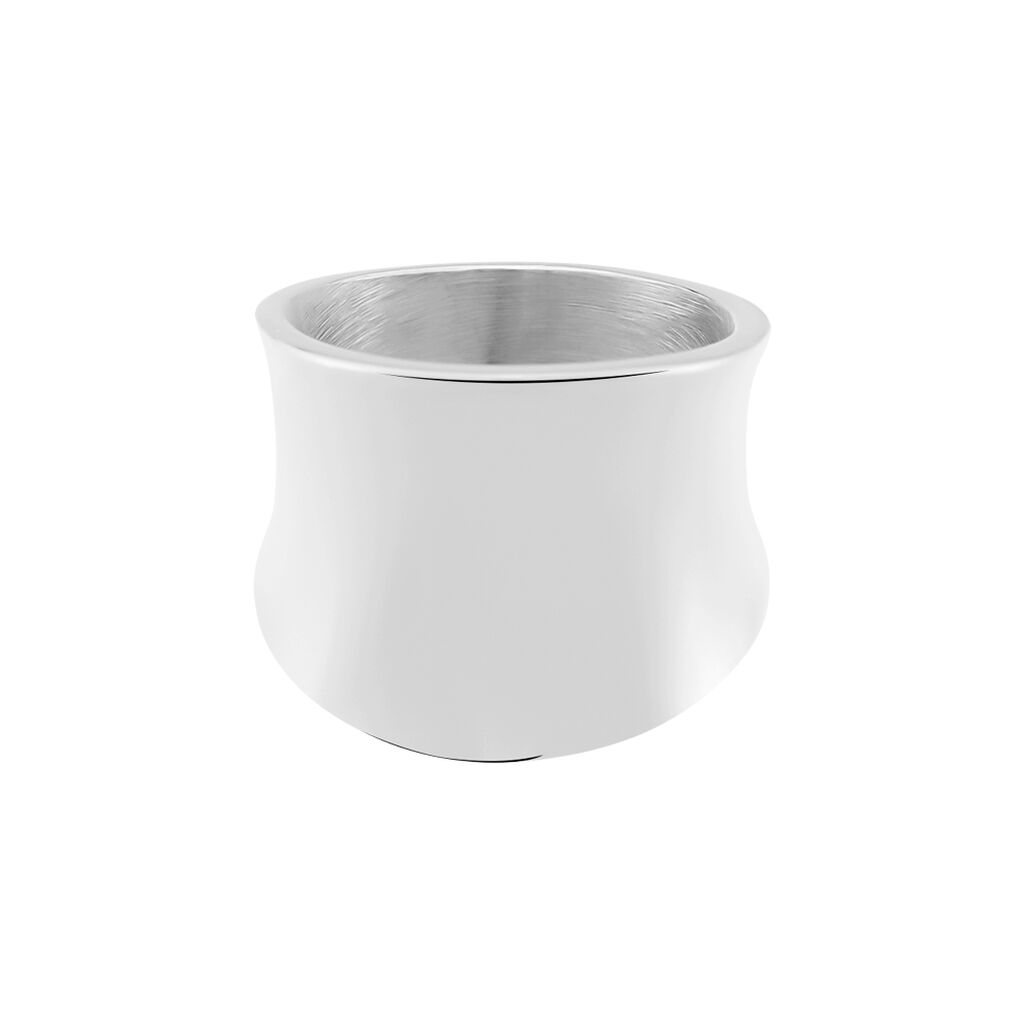 Bague Jonc Nohani Acier Blanc