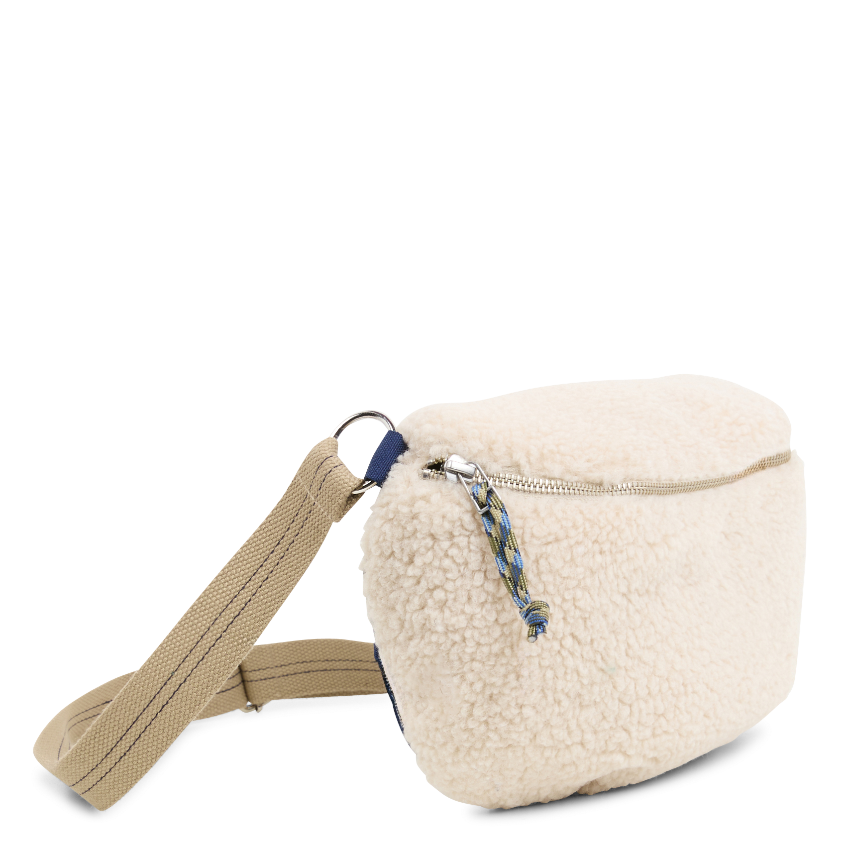 HOSIE - Sac banane en fourrure synthétique | Beige