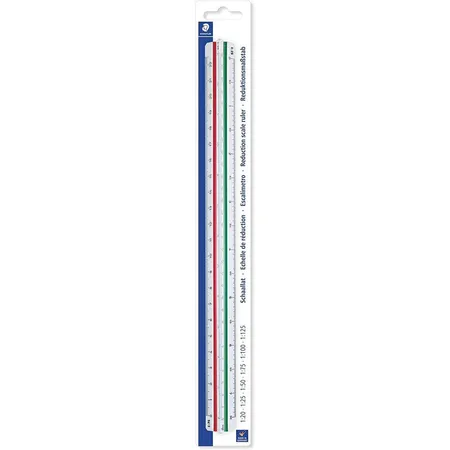 STAEDTLER® Dreikant-Maßstab Mars 561 98-1BK, weiß