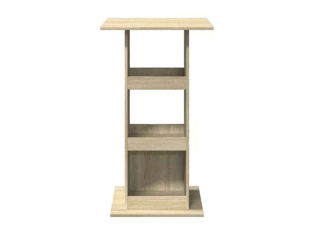 Table de bar avec rangement chêne sonoma bois d'ingénierie