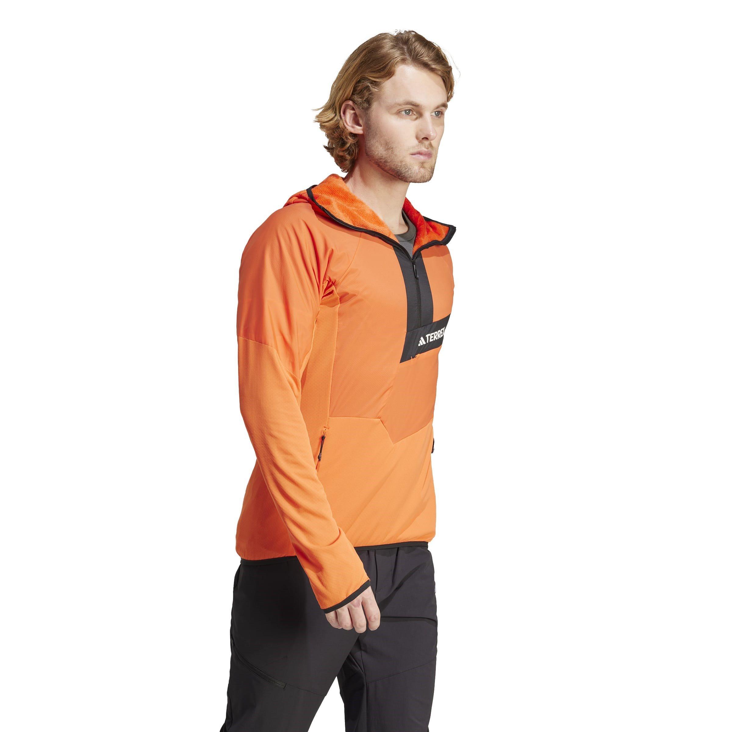 adidas Techrock Ultralight Half Zip Hooded Fleece Jacket Mens