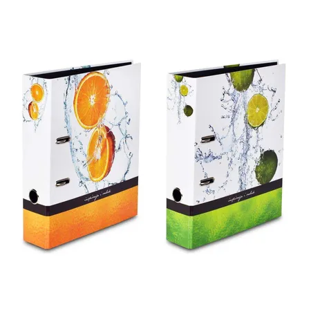 Livepac Office Motivordner Livepac Fruits Limette + Orange, DIN A4, 2 Stück