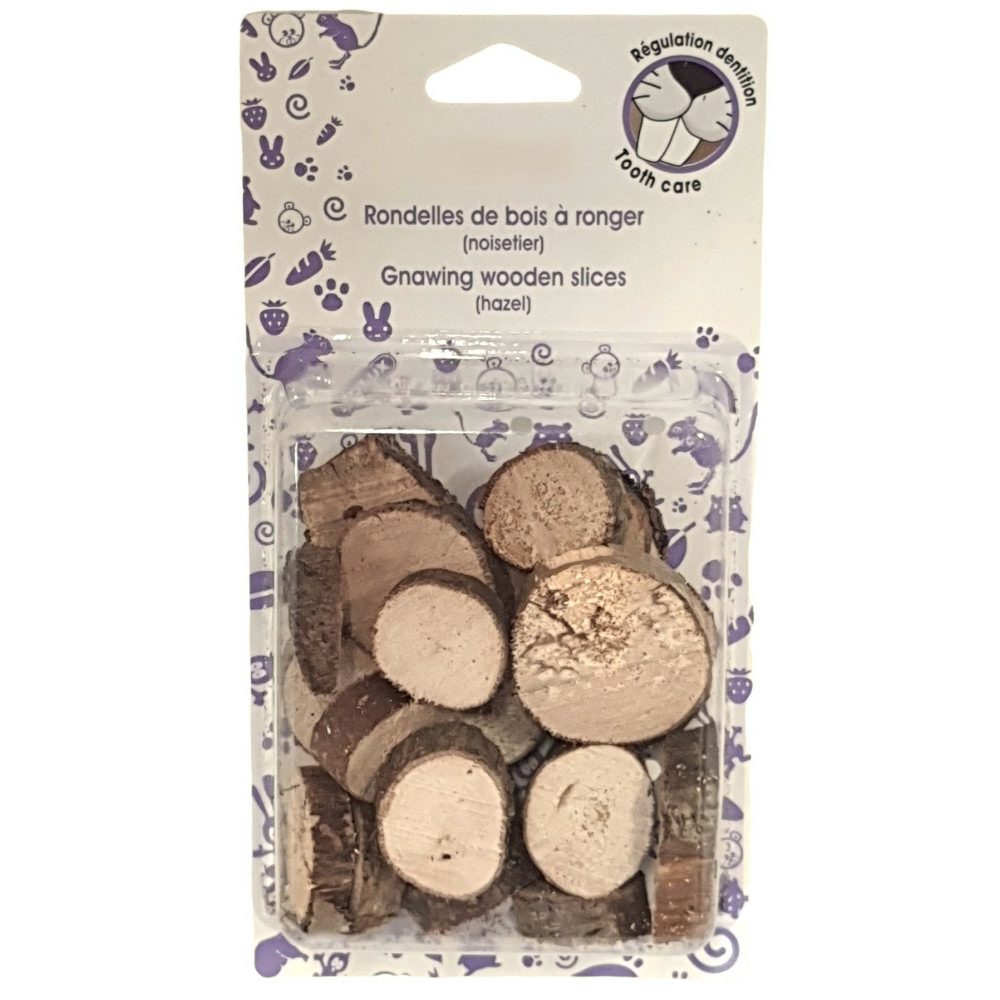 Rondelles de bois à ronger pour rongeur