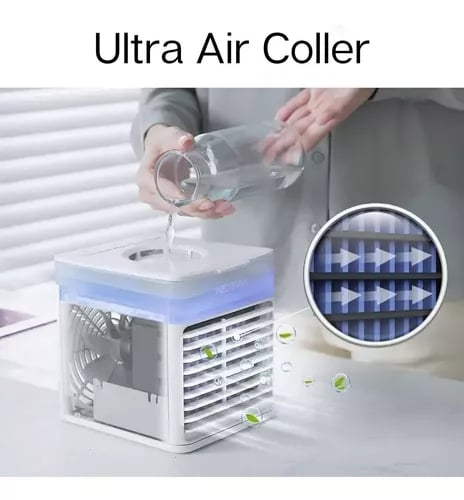 Mini Ar Condicionado Portatil Ultra Air Umidificador Usb