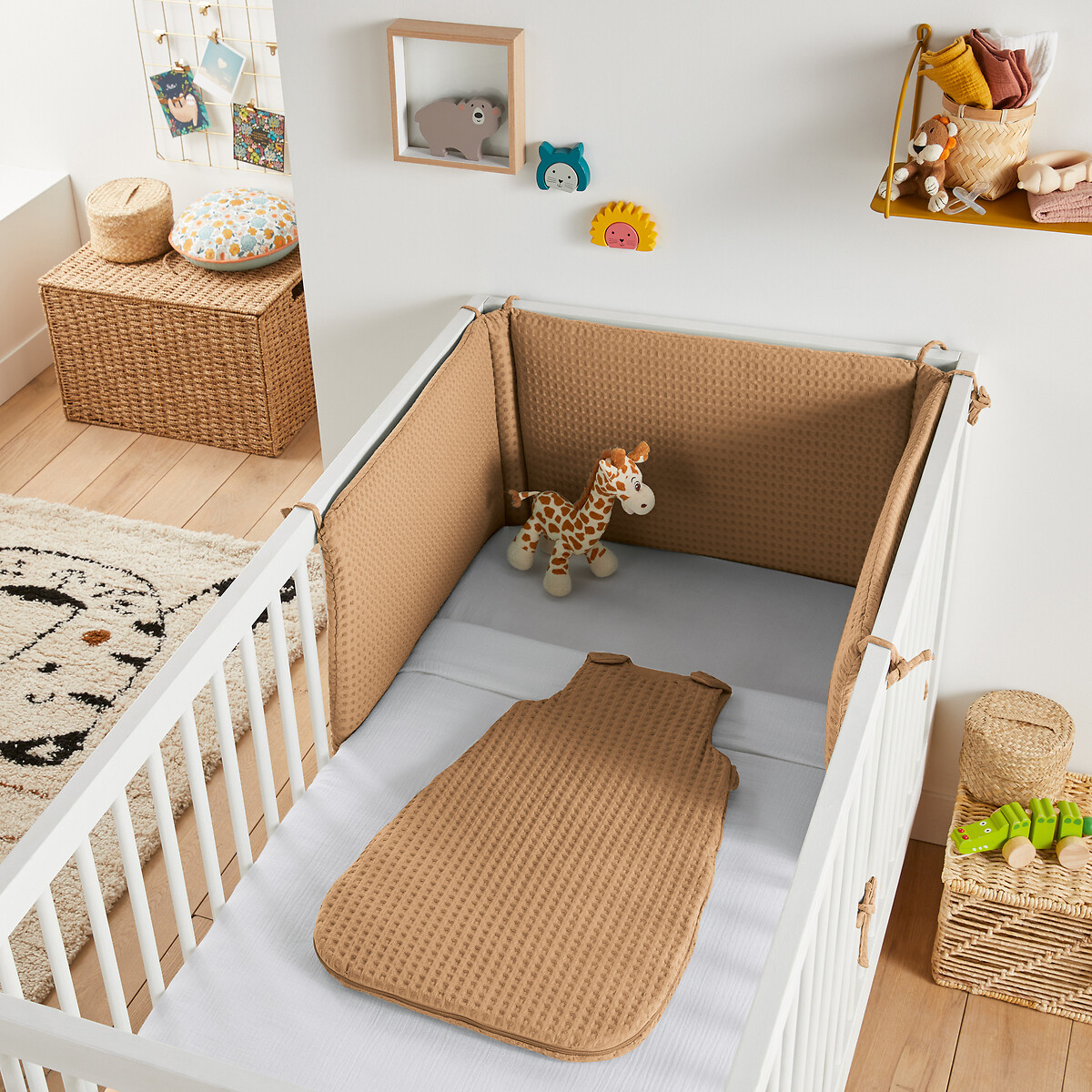 LA REDOUTE INTERIEURS<br>Saco de dormir waffle de algodão, Tifly