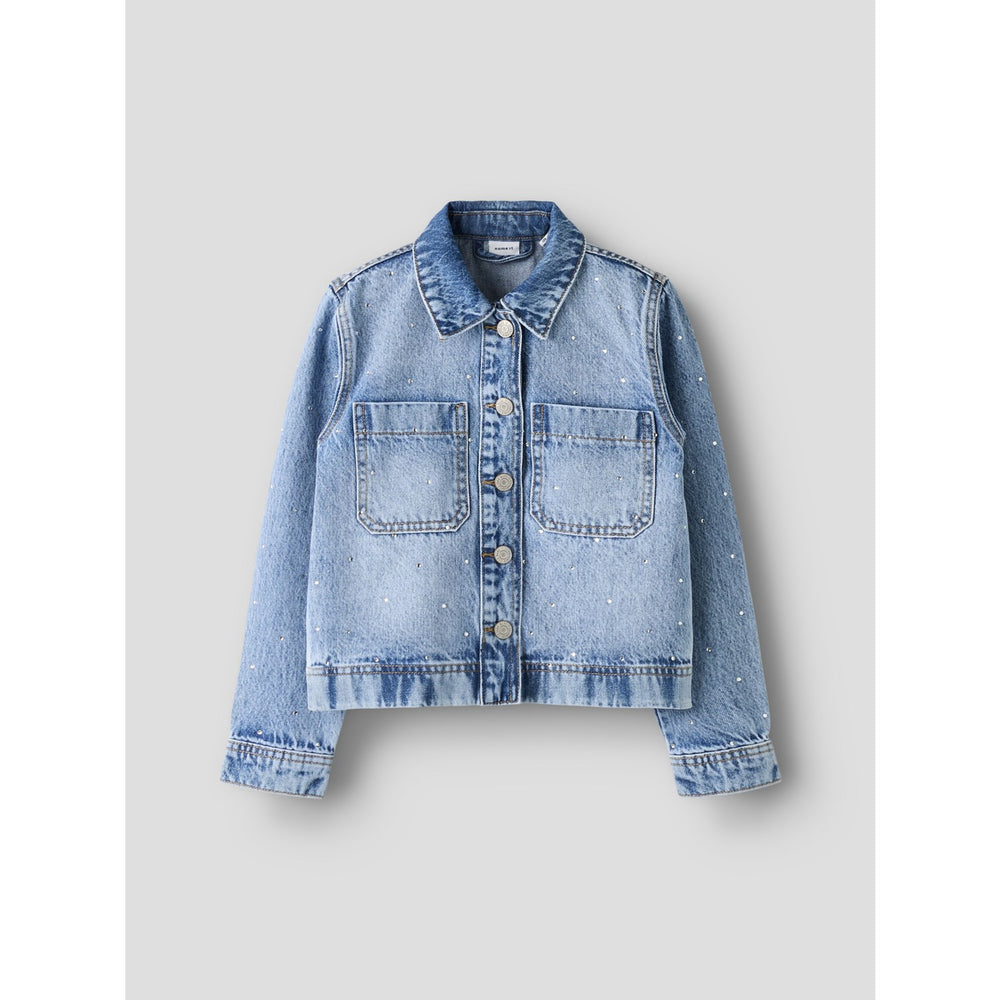 Køb Name It Light Blue Denim Rhine Nkflisa Os Dnm Rhine Jakke 1133-Ac D