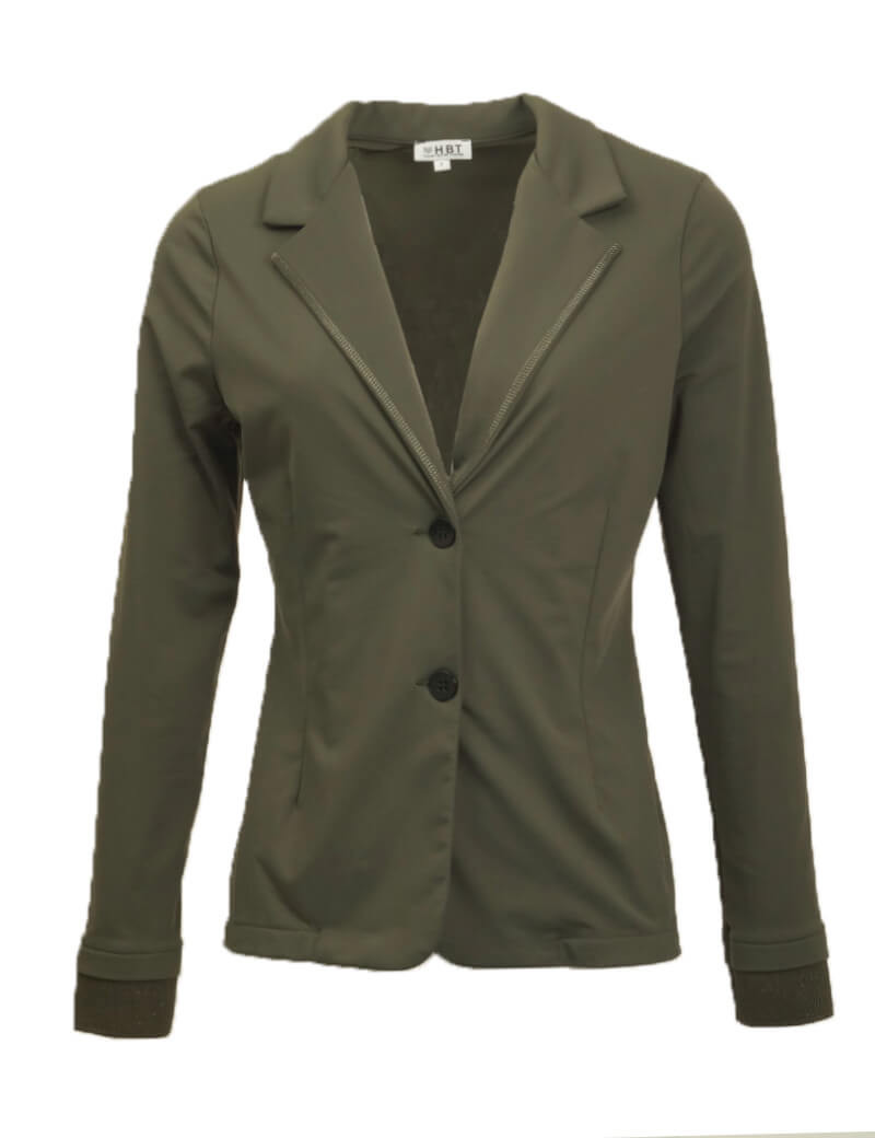 HBT BASICS - SHIRLEY VESTE BLAZER COURT KAKI
