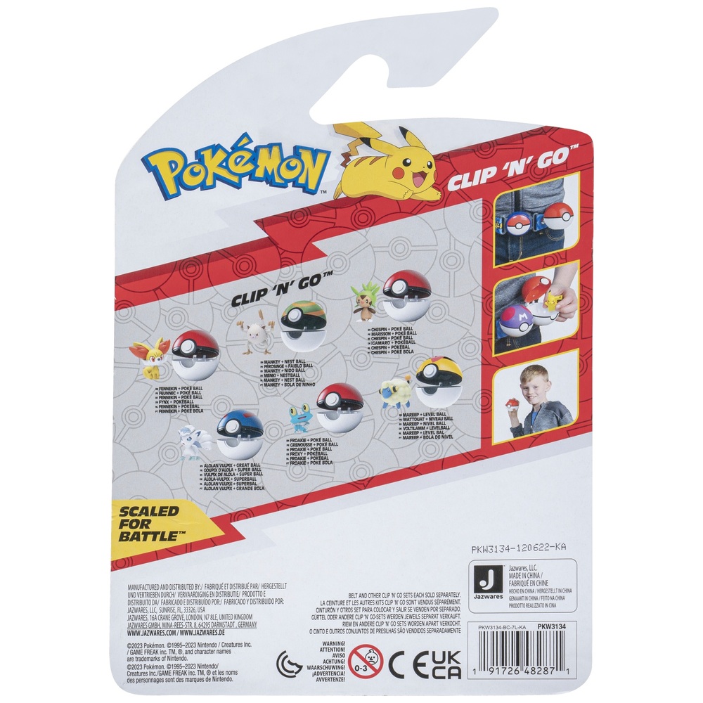 Pokémon Clip 'N' Go Chespin und Pokéball