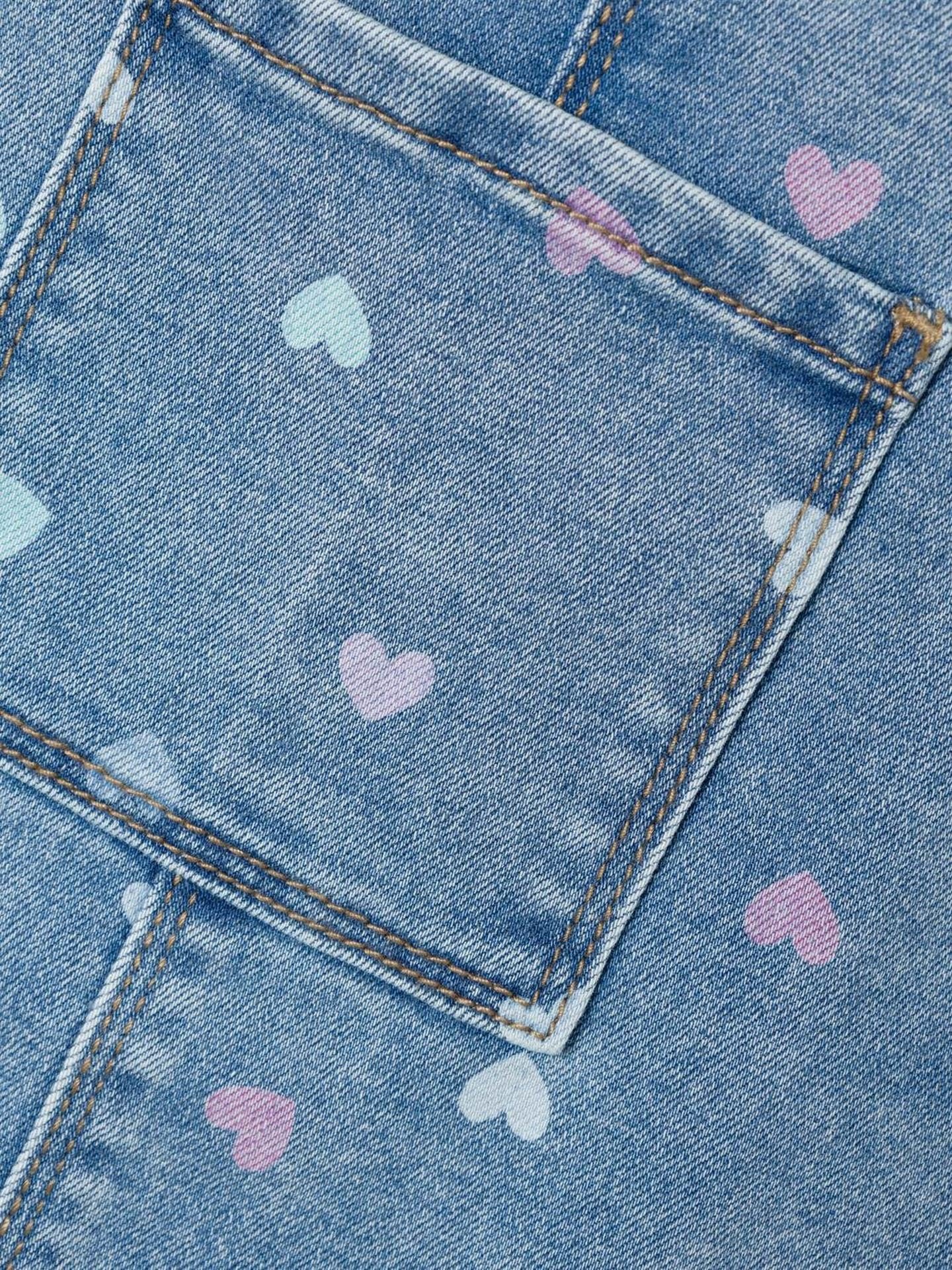 Rosa Short Denim Bibskirt