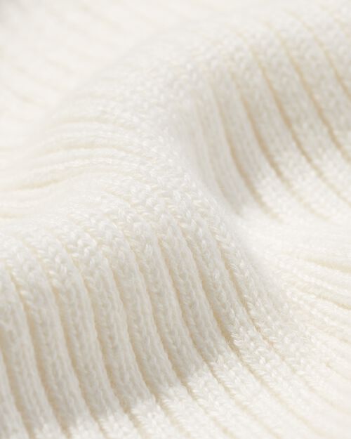 pull côtelé pour femmes blanc