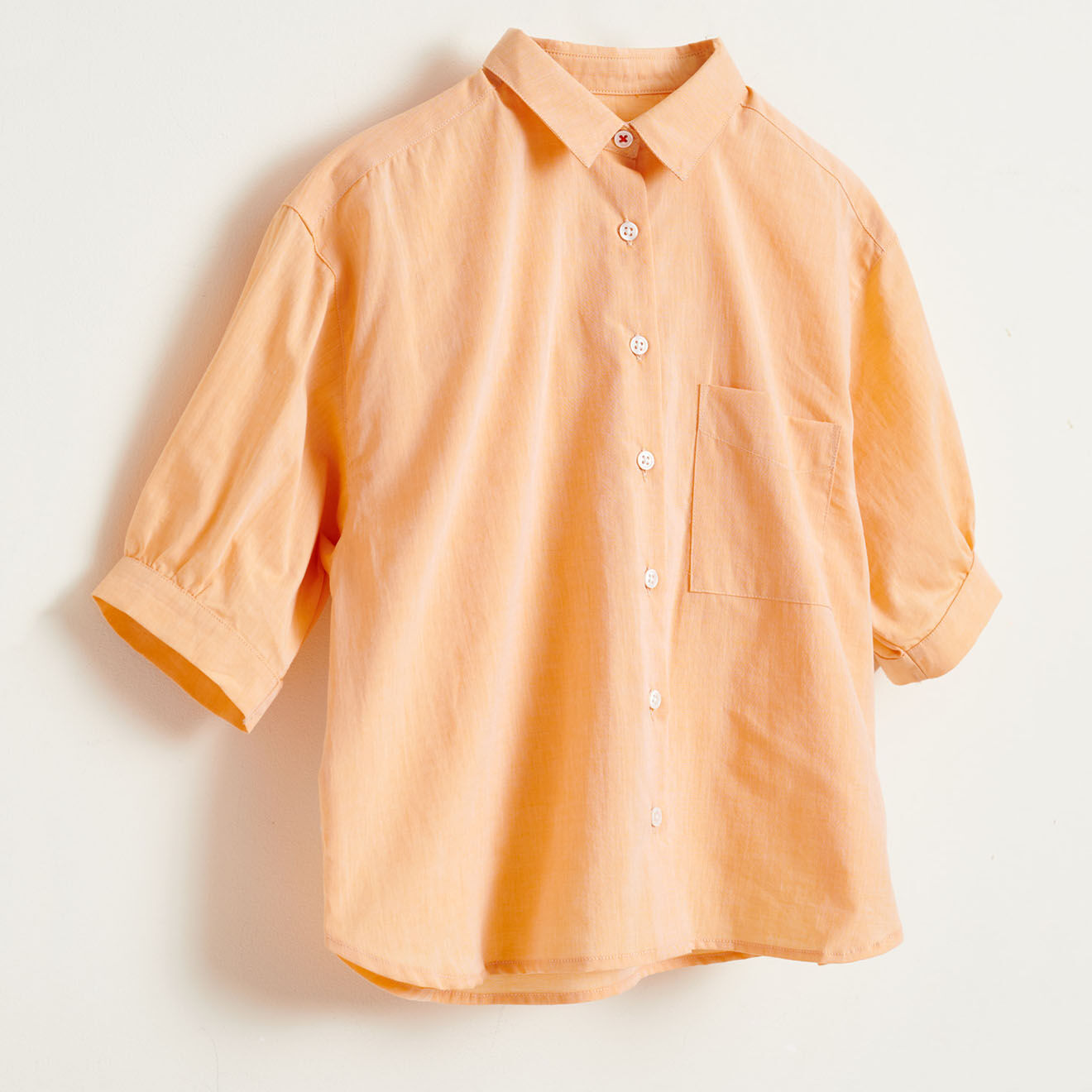 Bellerose Chemise Ave en Coton orange