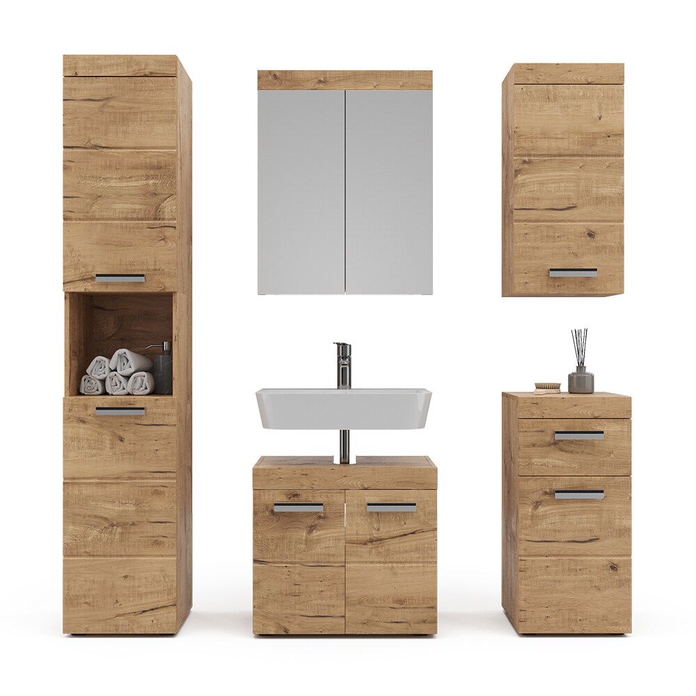 Vicco Badmöbel Set Luna Spiegelschrank Unterschrank Hochschrank Hängeschrank