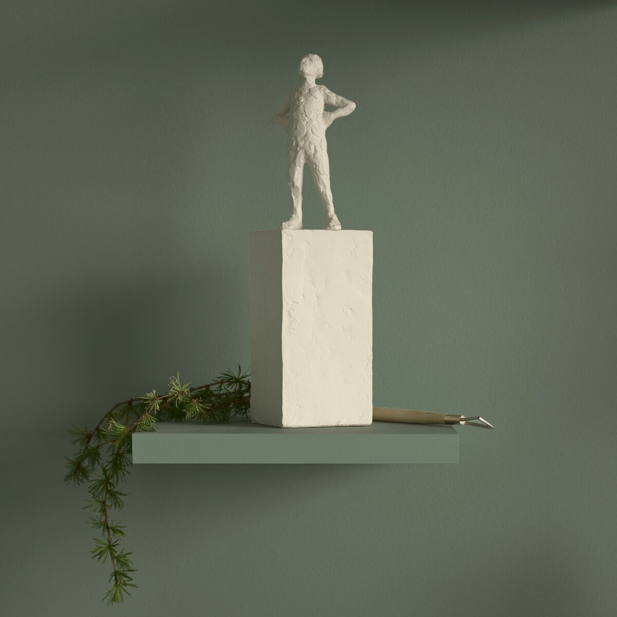 Astro løven 30 cm, hvit