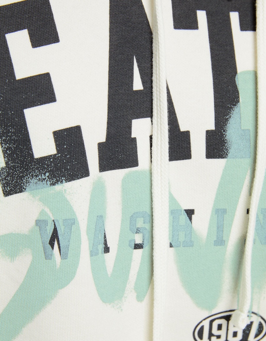 Moletom oversized estampado