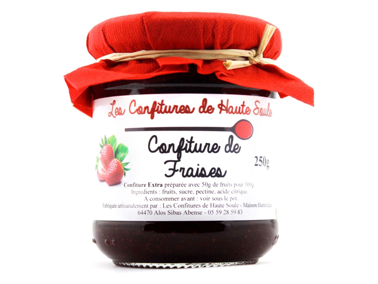 Confiture de fraise - 250 g - Confitures de Haute Soule