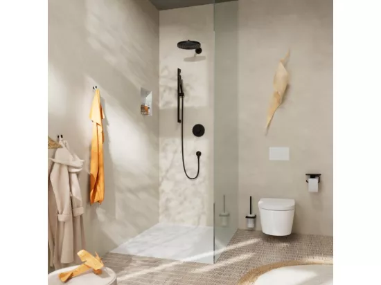 Pommeau de douche HANSGROHE Pulsify S 100 EcoSmart noir mat