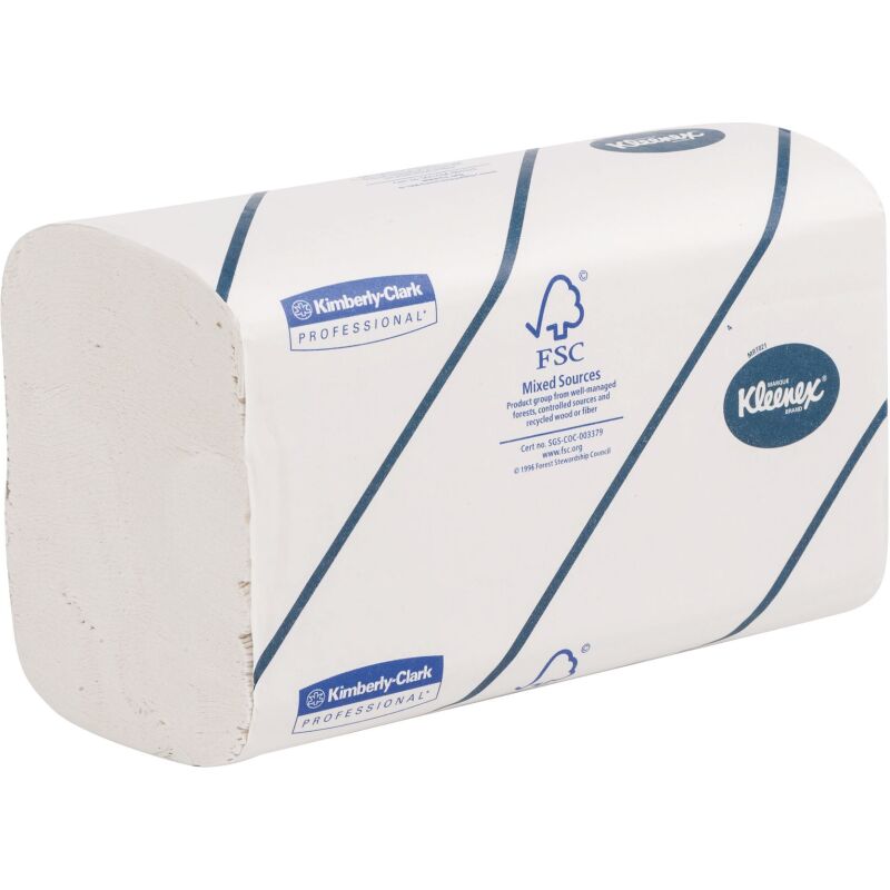 Papier essuie-mains pliage enchevêtré Kleenex Airflex Ultra – Blister de 620