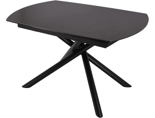 CONCEPT1 - Table Madrid marron 130-190x90x76 100% céramique