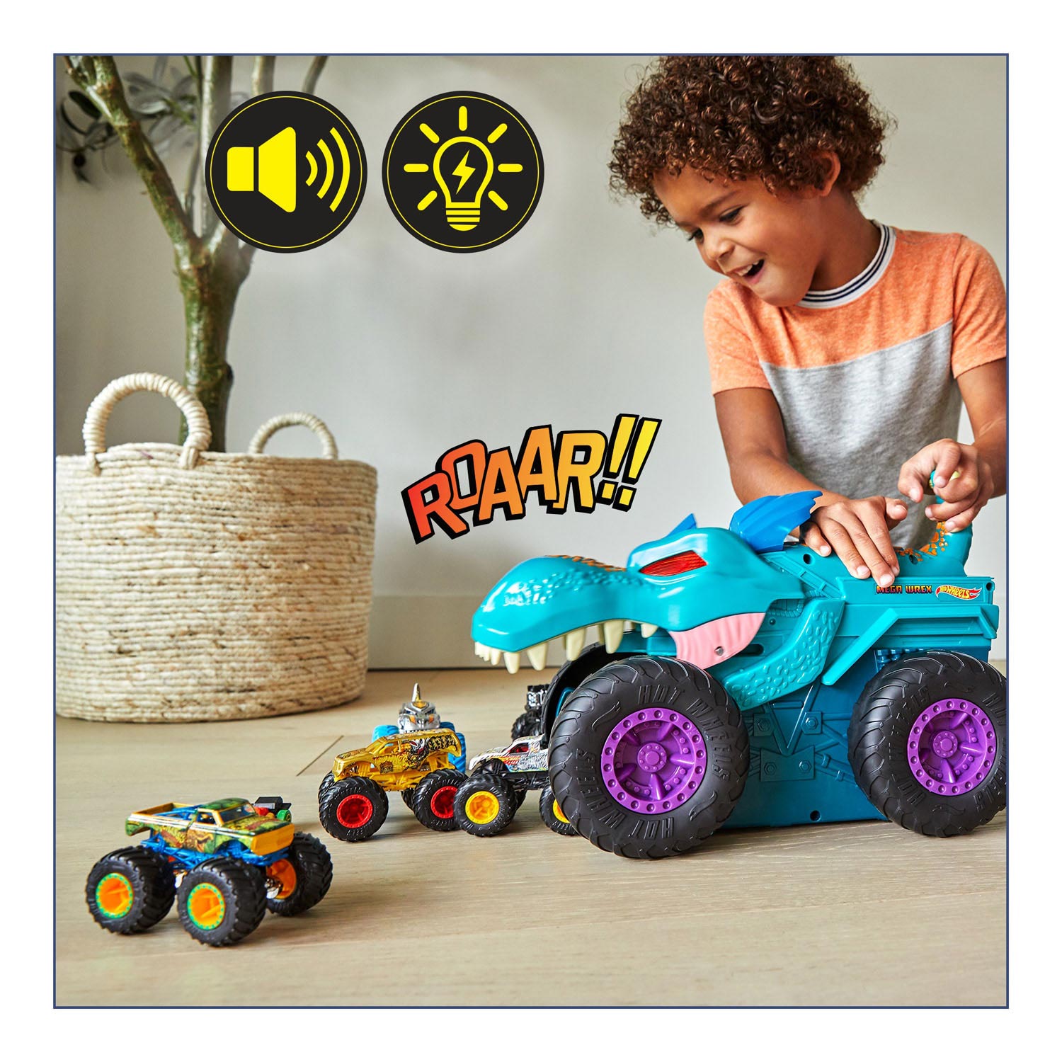 Hot Wheels Monster Truck - Car Chompin' Mega-Wrex