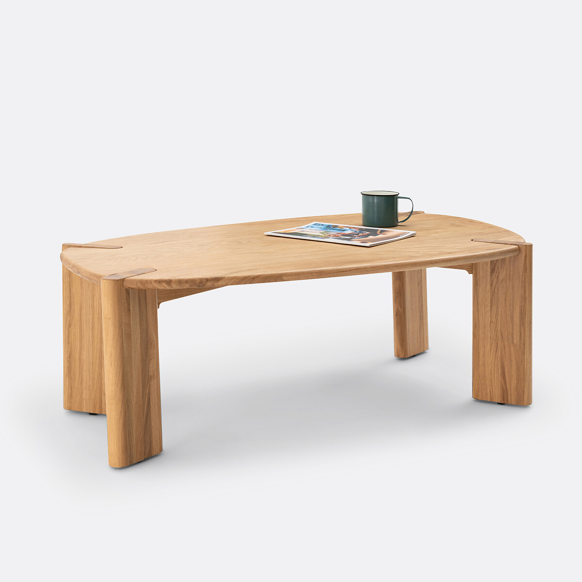 LA REDOUTE INTERIEURS<br>Mesa de centro em carvalho maciço, Elmo