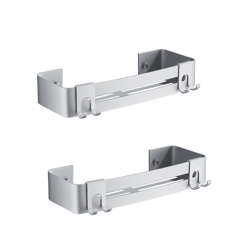 Duschablage 2er Set silber