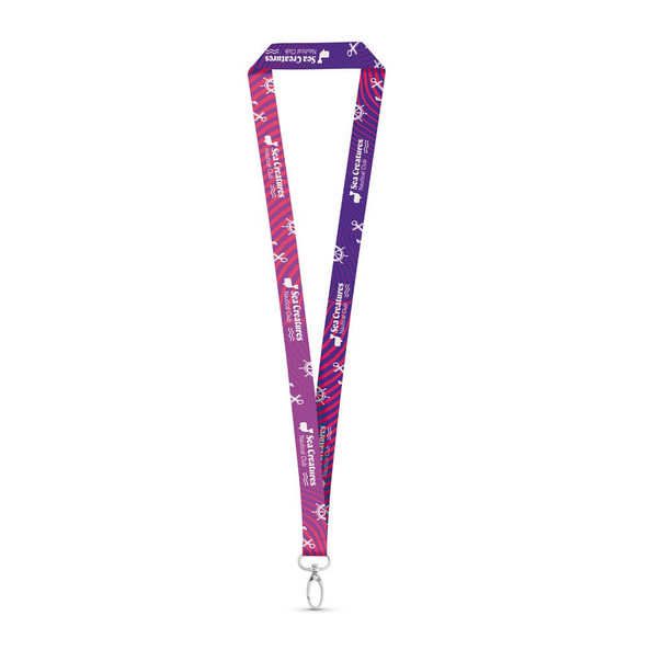 hi!dea 94977 - Tour de cou pour sublimation en polyesther avec mousqueton