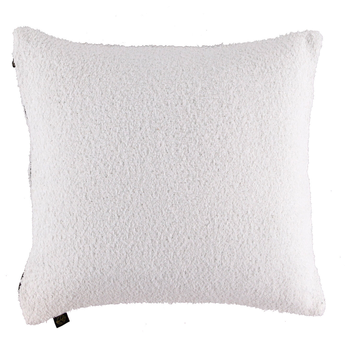 Haomy Housse de coussin bouclette Erode blanche - 45x45 cm