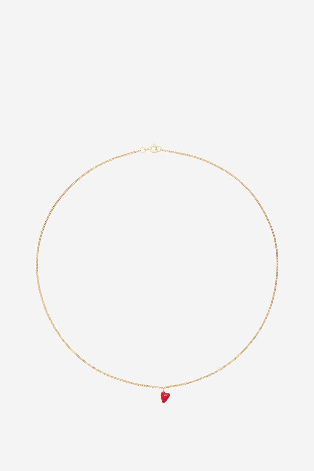 Anna+Nina gold plated heart beat ketting