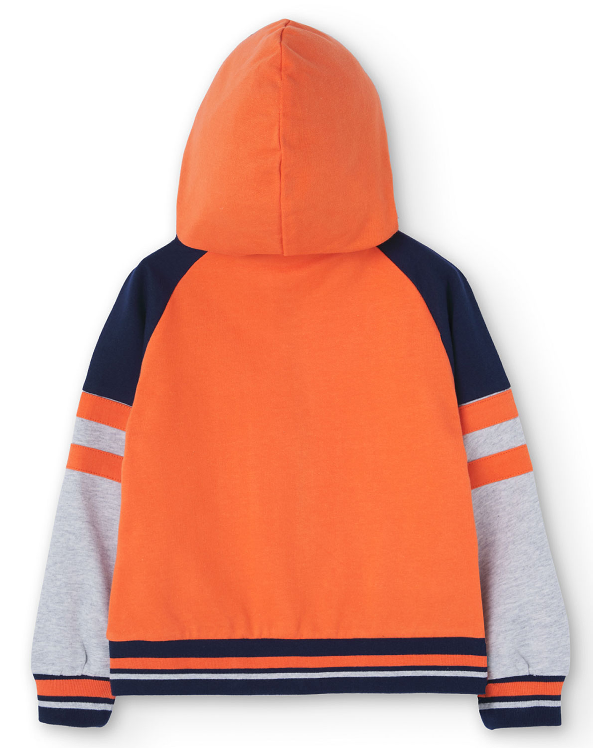 Kapuzen-Sweatjacke in orange