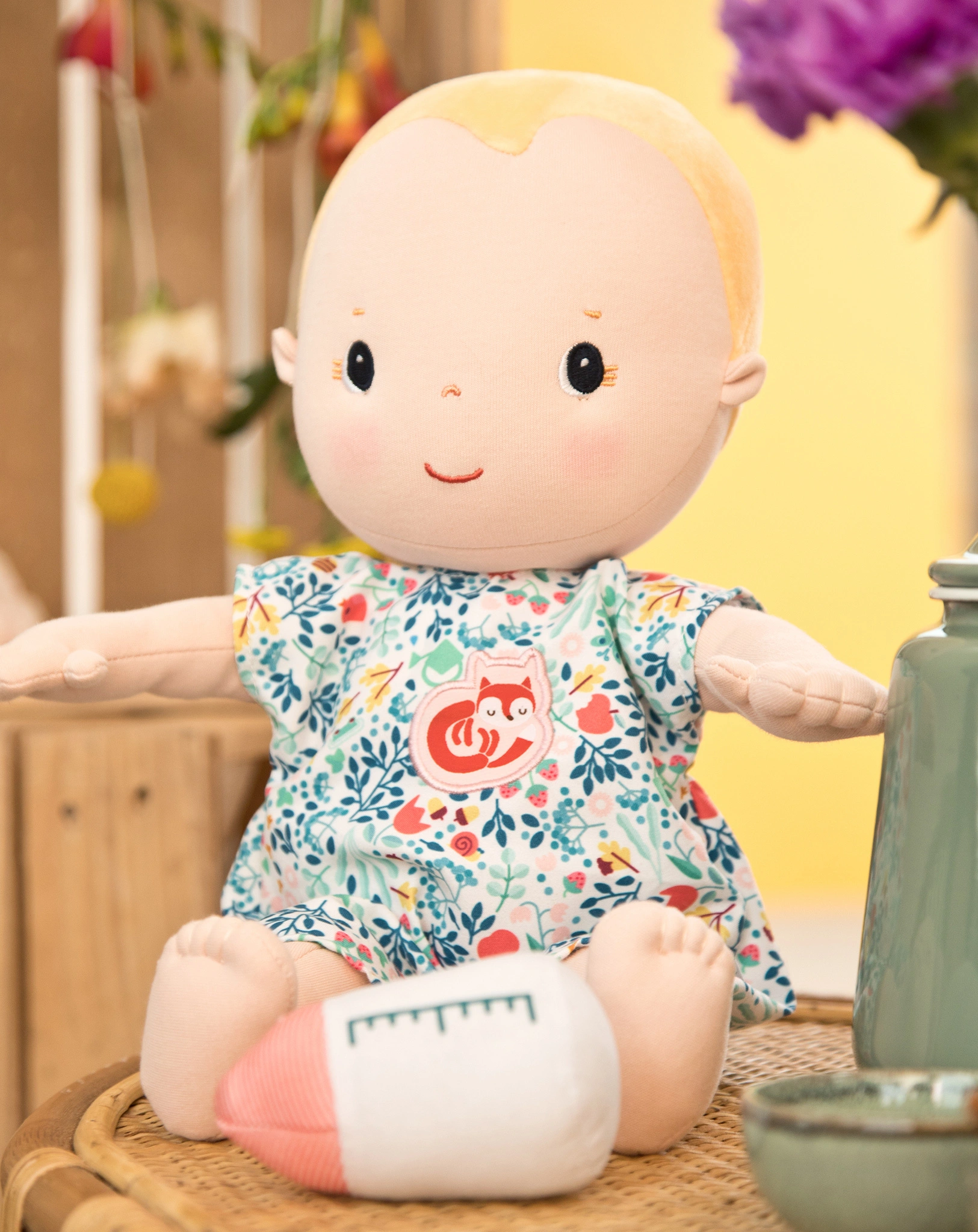 Stoffpuppe BILLIE (36cm) in bunt