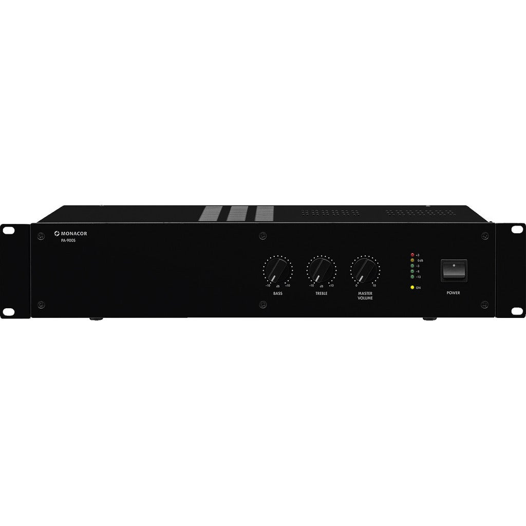 Monacor PA-900S 4-ohm/70V/100V mono versterker 120W