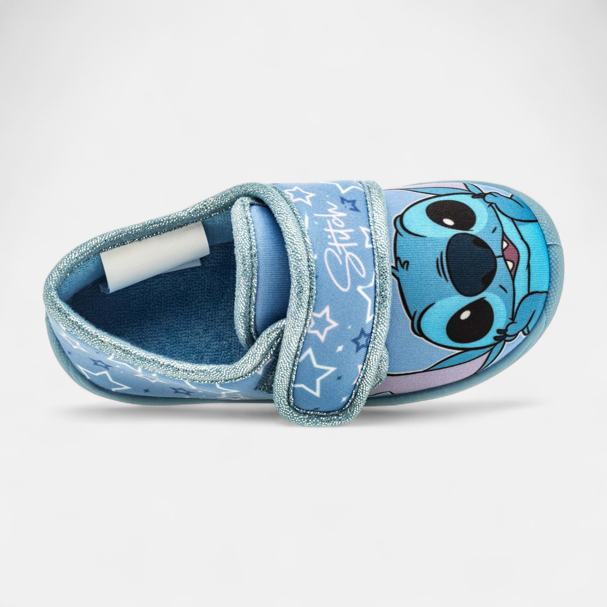 Pantoufles attaches velcros Fille bleu