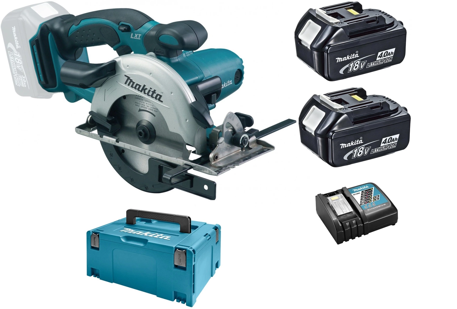 Makita DSS501RMJ 18V Li-Ion Accu cirkelzaag set (2x 4.0Ah accu) in Mbox - 136mm