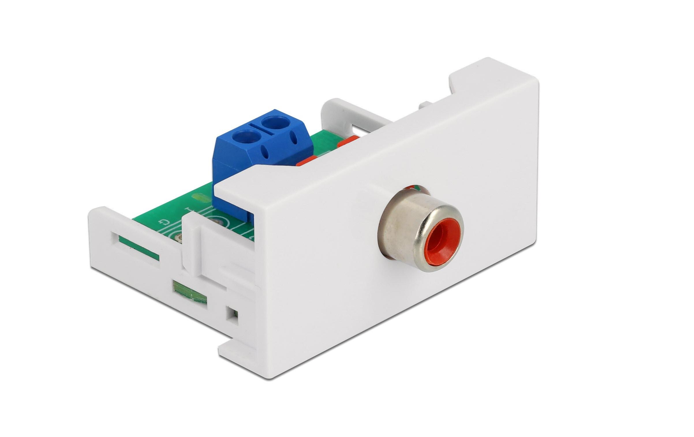 Easy 45 Modul 22.5 x 45 mm Spezial - CinchDelock Easy 45 Modul Cinch Buchse 22.5 x 45 mm