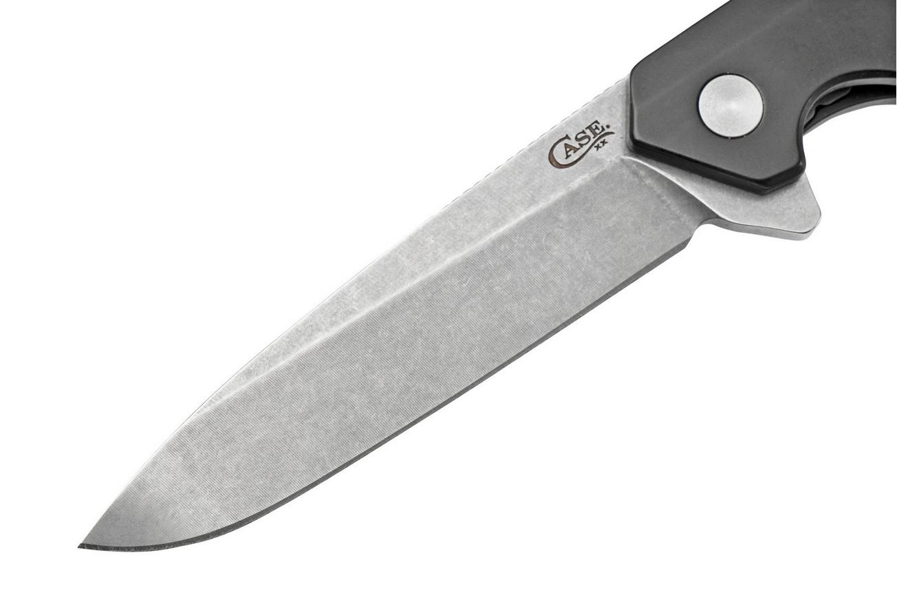 Case Kinzua Spearpoint, Black Anodized Aluminum, S35VN, 64662 zakmes